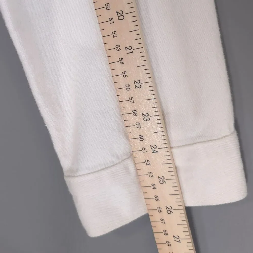 LEVIS Mens‎ Classic Denim Jacket XL Cream 100% Cotton Button Front 72334-0292